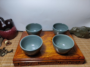 新疆泥石主人杯 茶杯 品茗杯石质细腻光滑 天然绿泥石制作包邮