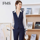 春秋银行前台马夹坎肩背心正装 马甲套装 工作服 西装 梵木森职业装