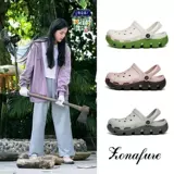 Нана, тапочки в стиле Crocs, нескользящие летние мюли, в корейском стиле, подходят для носки на улице