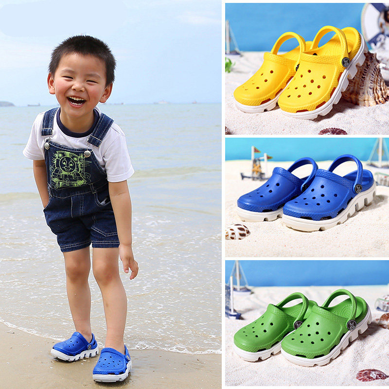 迪特洞洞鞋儿童男防滑女童凉拖鞋夏沙滩鞋厚底亲子学生包头|ruв категории детская обувь/детская обувь/между родителями и детьми обувь, тапочки - от Buy2taobao.com для оказания профессиональной услуги покупки агента Taobao