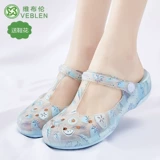 Tide, летние тапочки в стиле Crocs, нескользящая пляжная обувь на платформе, мюли для школьников и студентов, подходят для носки на улице, в корейском стиле