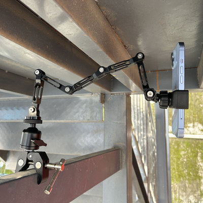 铝合金支架万向云台金属延长杆牙科牙椅直播手机支架平板ipad夹