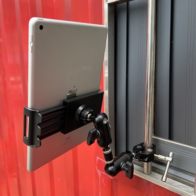 背包客蟹钳夹大货车金属手机支架