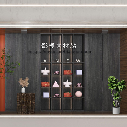 3D直播间背景 影楼摄影网红主播背景 壁纸壁画素材大图23-267