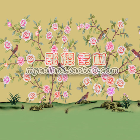 mycolor8 婚纱 影楼摄影背景 盘子女人 古装背景 素材大图16-324