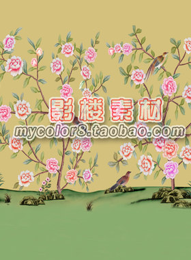 mycolor8 婚纱 影楼摄影背景 盘子女人 古装背景 素材大图16-324