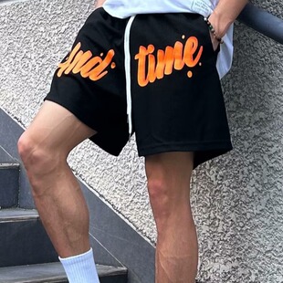 美式篮球运动短裤男夏季新款潮牌百搭大码五分裤跑步透气休闲裤子