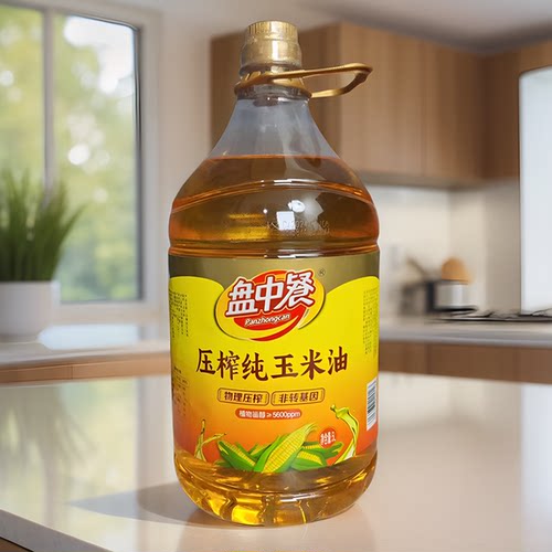 加加盘中餐压榨玉米胚芽油5L桶装