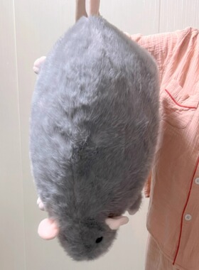 原创正版开团•超大大大只俄蓝灰巧克力白色花枝鼠手作玩偶