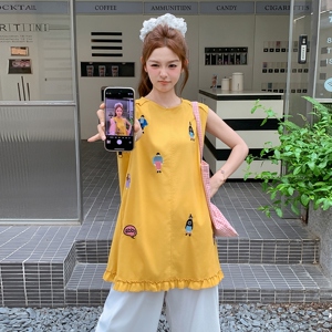现货【新款】卡通刺绣阔腿裤套装2C200-7745-P175-K258图片