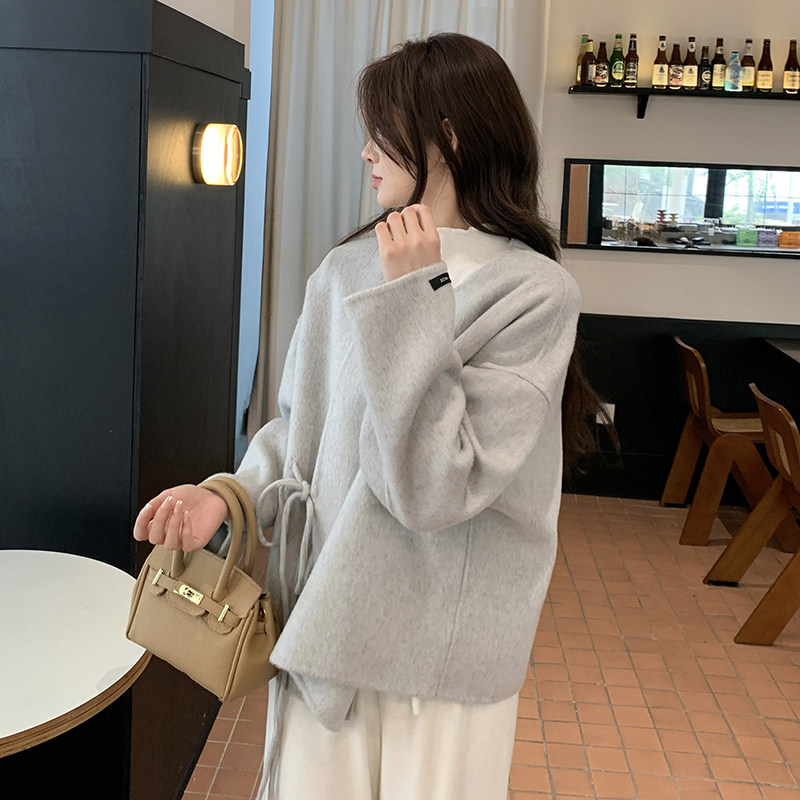 【大货】新中式风双面羊绒70毛2C200-Y605-P275-K378,女装毛呢外套,2C200