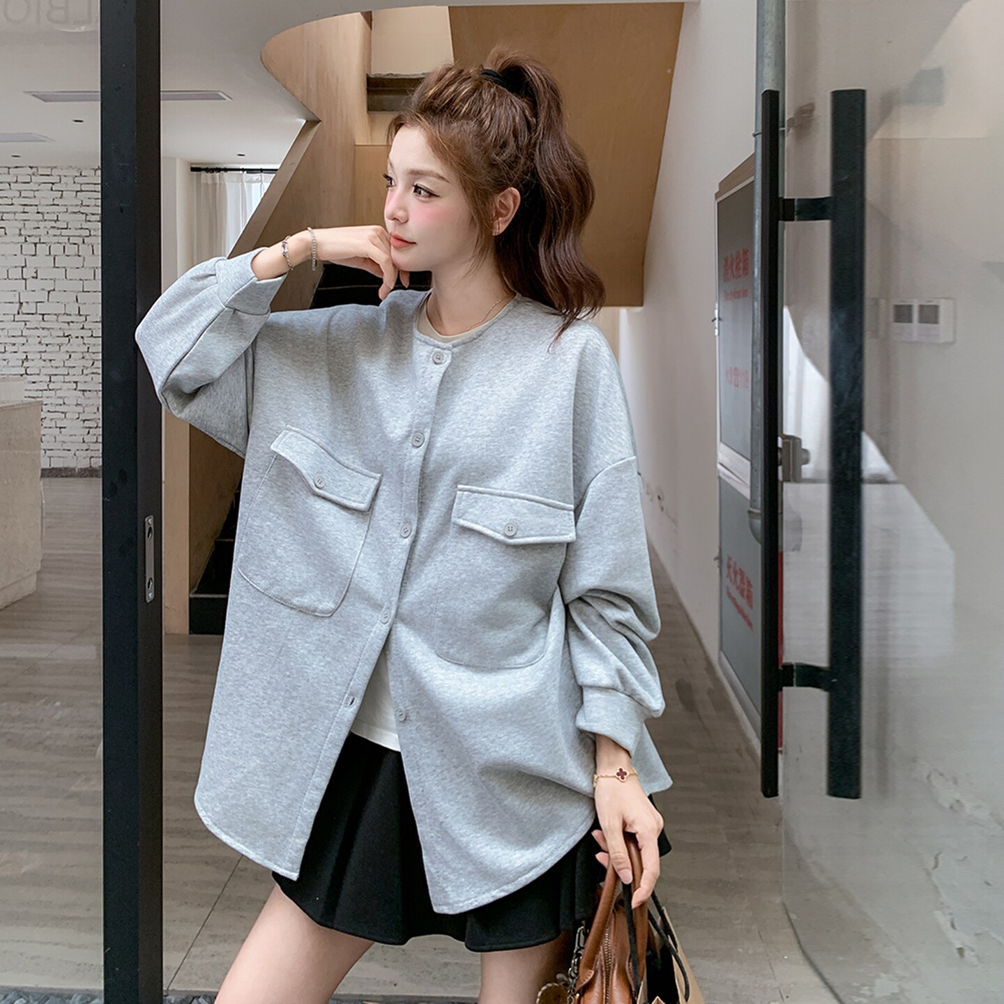 【新款】休闲卫衣外套2C200-2506-P135-K198,女装卫衣/绒衫,2C200