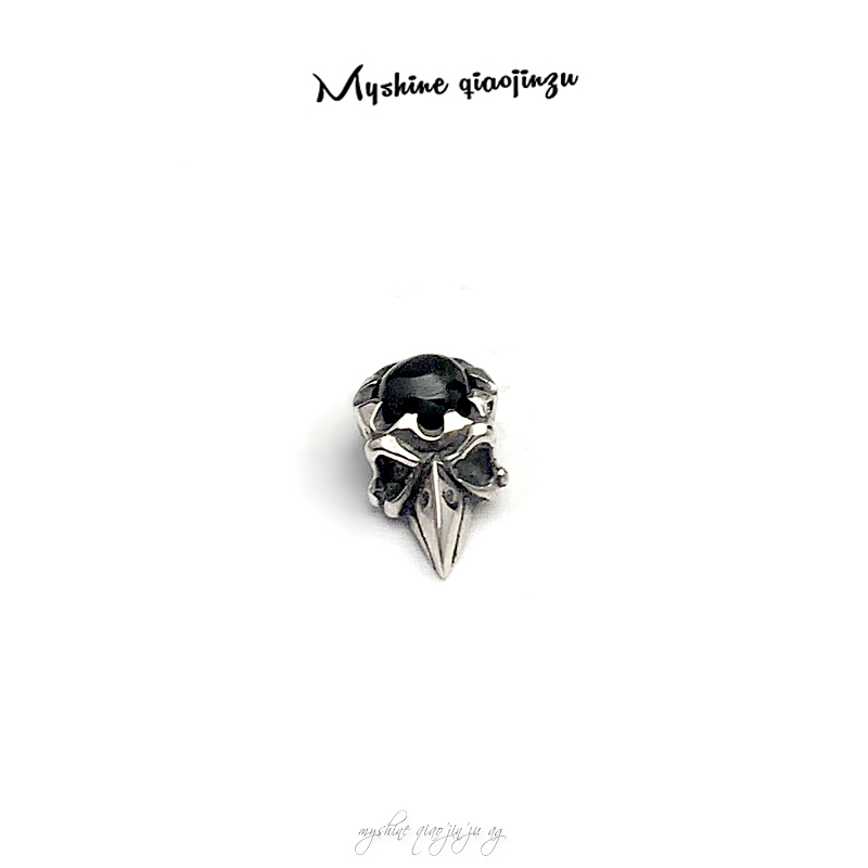 纯银哥特玛瑙男女复古耳钉包邮