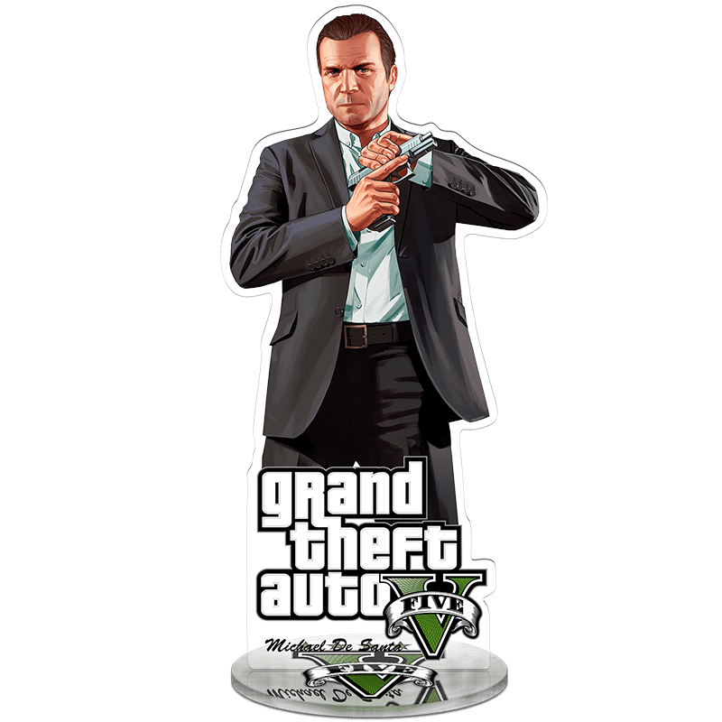 夹层精雕內印侠盗猎车手GTA5立牌