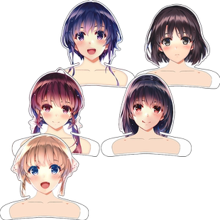 20CM高终物语NEW GAME!!战姬绝唱动漫周边无缝内印大立牌摆件