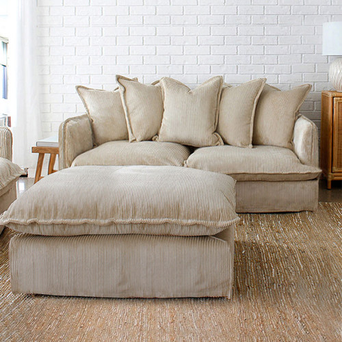 北欧乳胶布艺沙发灯芯绒小户型