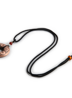 六字真言情侣纯铜纯钛吊坠把玩件