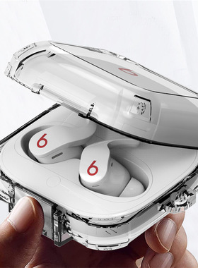 适用魔音Beats Fit Pro耳机保护套 新款beats魔音耳机防摔保护壳透明开关锁扣软壳防尘硅胶保护套BeatsFitPro