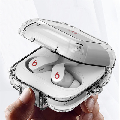 适用魔音Beats Fit Pro耳机保护套 新款beats魔音耳机防摔保护壳透明开关锁扣软壳防尘硅胶保护套BeatsFitPro
