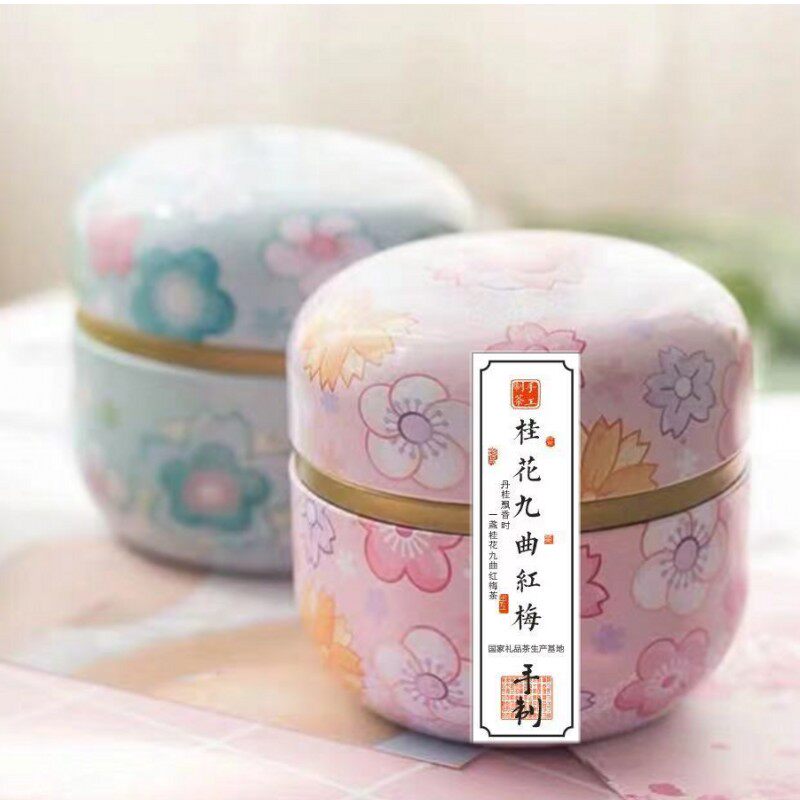 新茶杭州特产西湖区本地桂花九曲红梅50g手工窨制龙井桂花红茶 - 实物图
