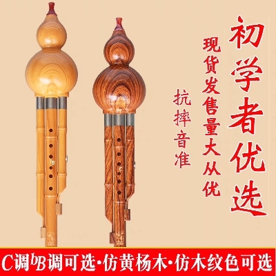 葫芦丝C调降b调初学入门成人自学儿童小学生乐器七孔葫芦丝
