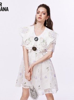 MIKIBANA米可芭娜甜酷减龄小众设计新款约会出街连衣裙M32OD1222