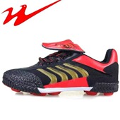 帆布鞋 钉子鞋 踢球比赛训练专用鞋 双星名人儿童战神足球鞋 大丁球鞋