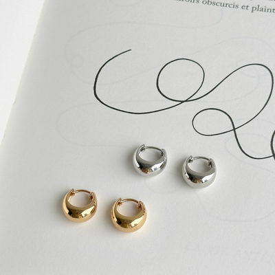 Berber法式小金豆耳环极简时髦