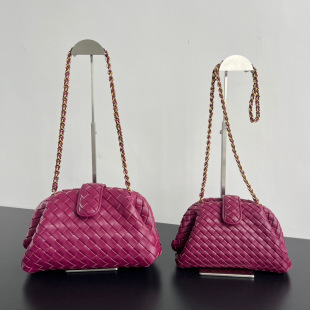 2026新款 BALLET WAR THE 云朵单肩斜挎编织女包链条夹子包