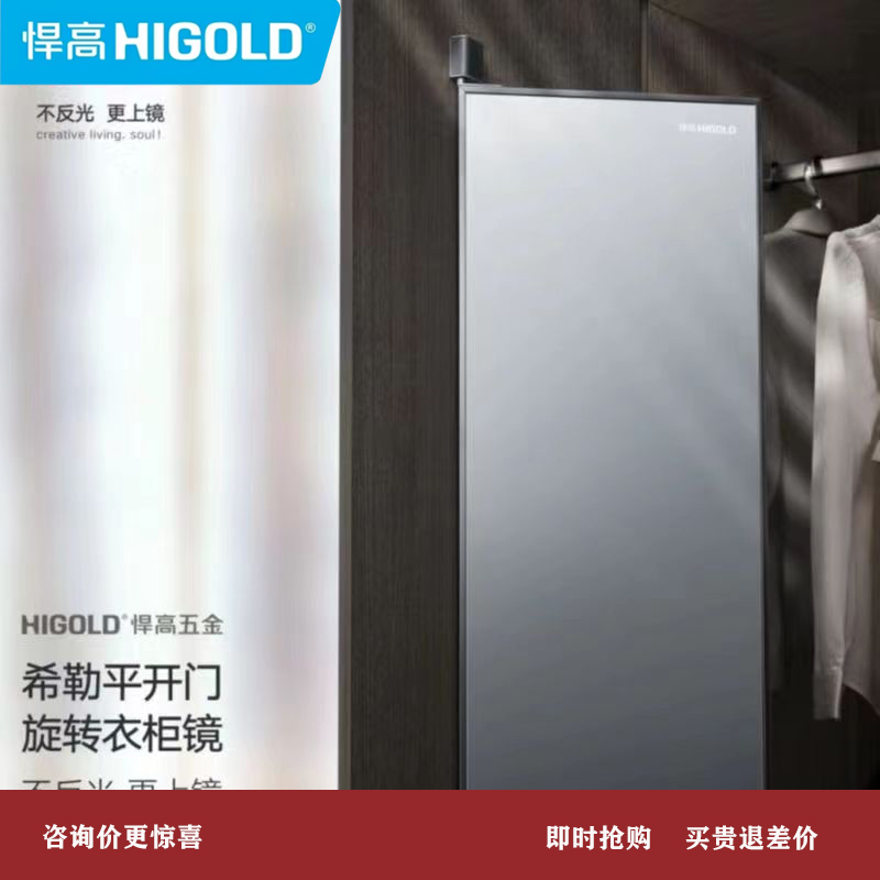 HIGOLD悍高穿衣镜旋转镜衣柜推拉镜全身镜全面镜希勒安格斯化妆镜