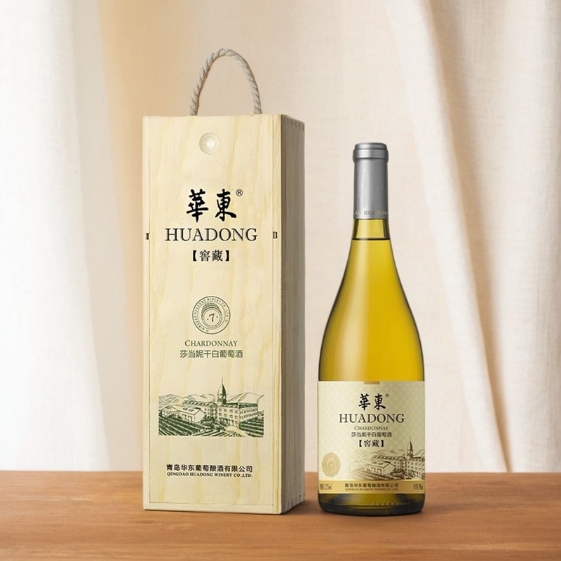 华东窖藏7赤霞珠干红葡萄酒国产正品单支红酒木盒装百利酒庄
