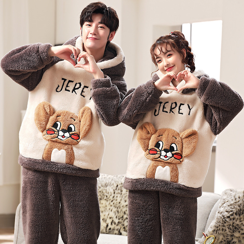 秋冬款情侣睡衣冬季珊瑚绒猫和老鼠加厚加绒男女法兰绒家居服套装,女士内衣/男士内衣/家居服,睡衣/家居服套装,淘宝优惠券,粉丝福利购,淘宝优惠卷
