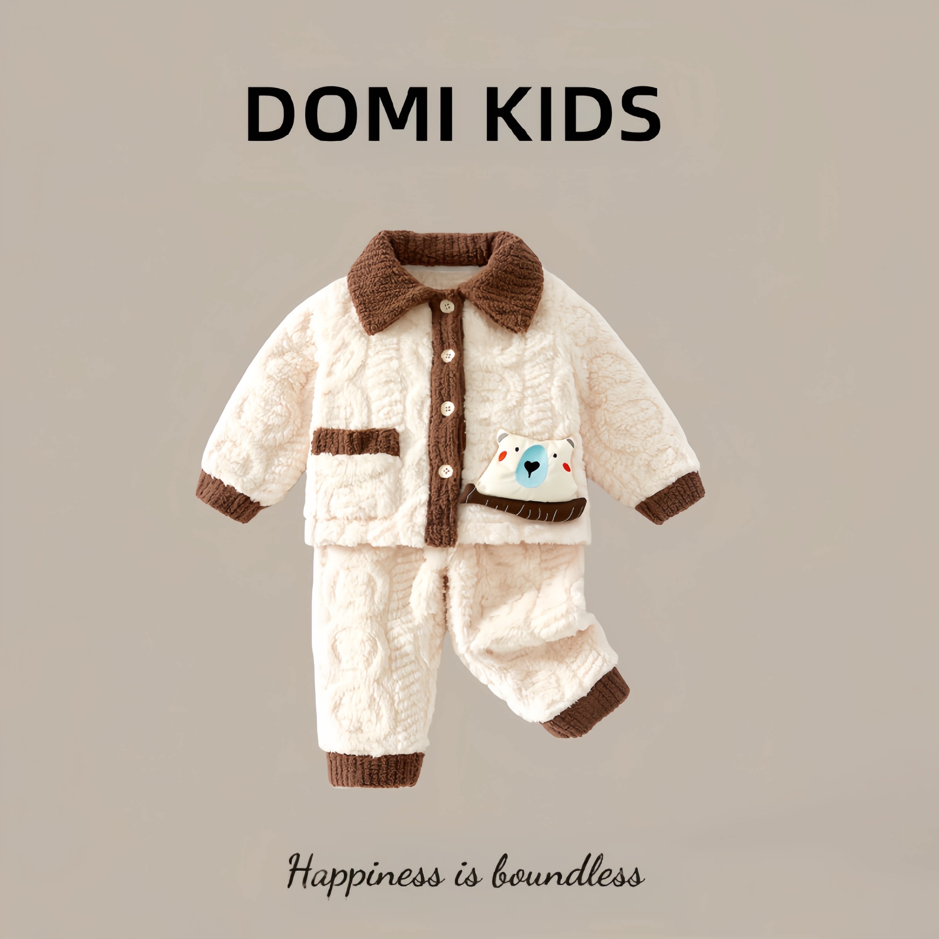 男童睡衣秋冬装2025新款儿童珊瑚绒套装男宝宝冬款加绒保暖家居服