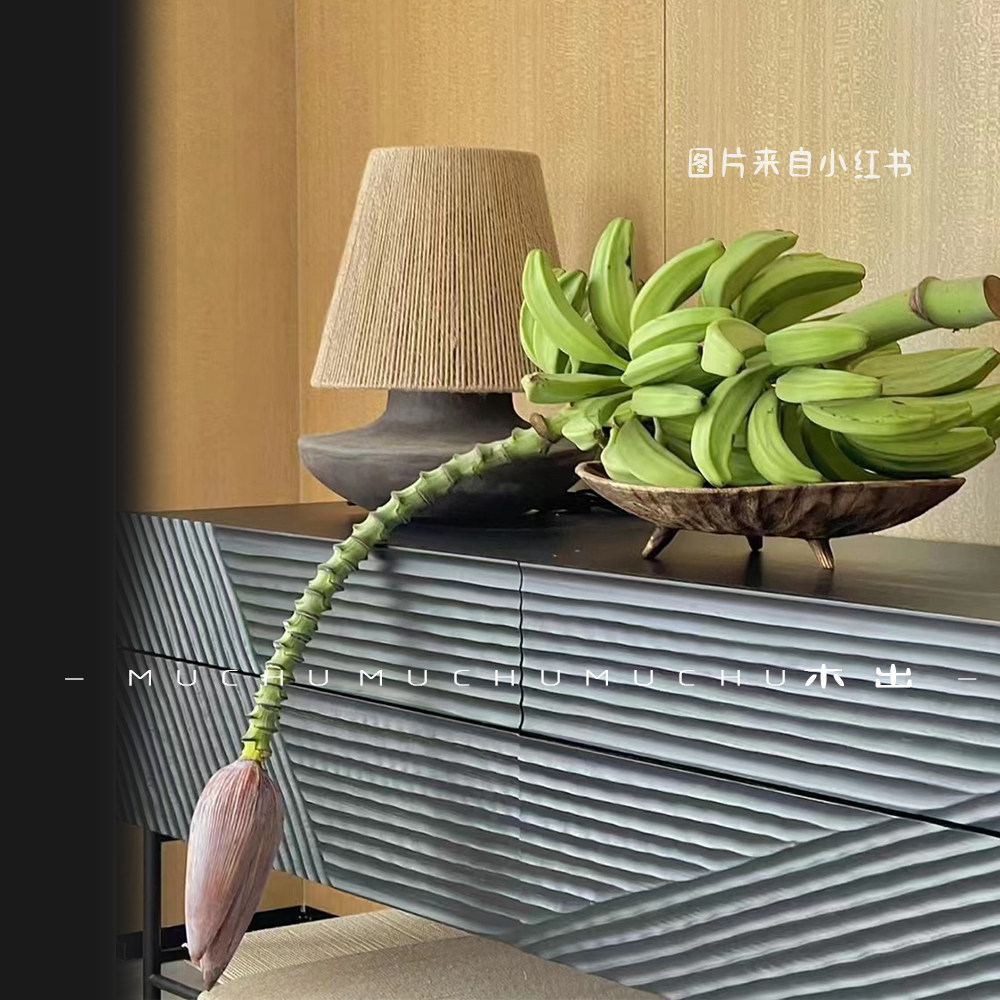 木出|鲜芭蕉花香蕉现代小众异域风软装陈设餐厅民宿花艺造景材料