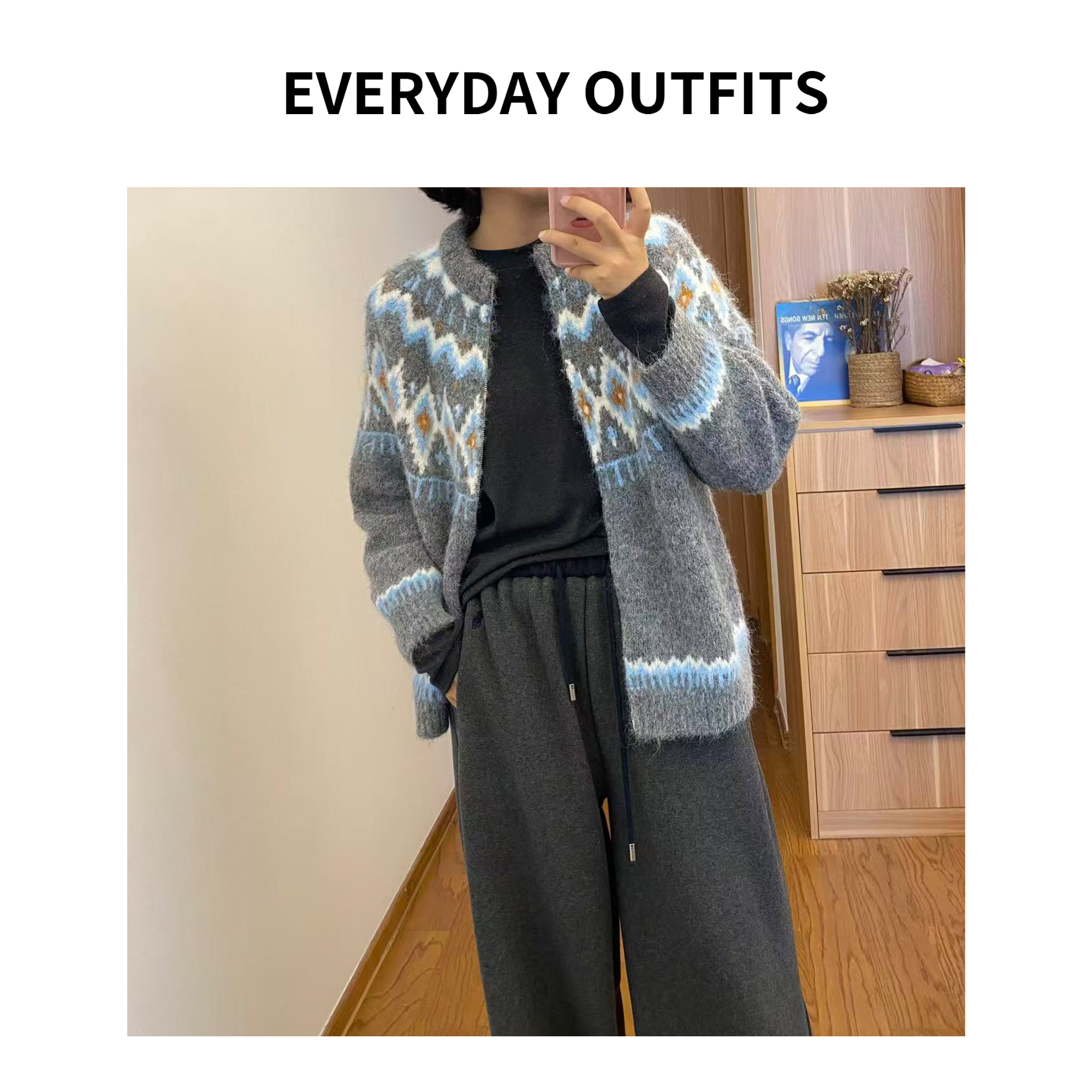 RIDA. 费尔岛拉绒开衫5Y21气质时尚休闲秋冬百搭 380