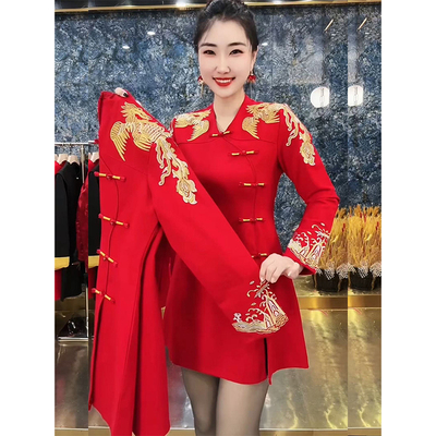 气质刺绣显瘦中国风高档节日唐装