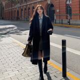 现货数据好黑色双面羊绒外套浙宝B121-货号2379-P275-K398，女装毛呢外套，昱儿e优优
