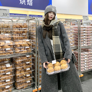 现货主推 韩版不挑人双面羊绒大衣浙宝B121-货号2456-p275-k398图片