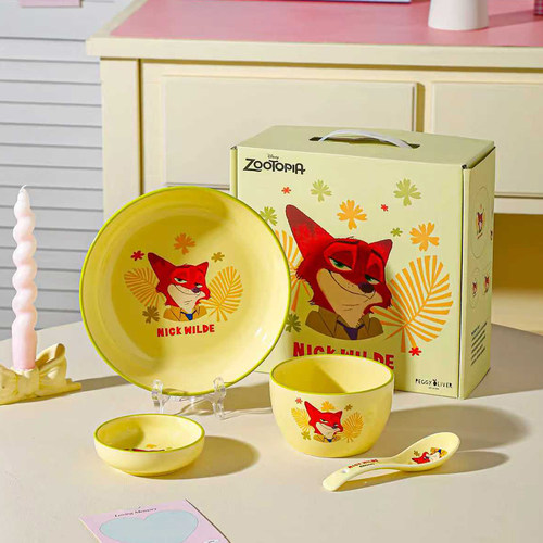 Zootopia朱迪缤纷陶瓷餐具一人食