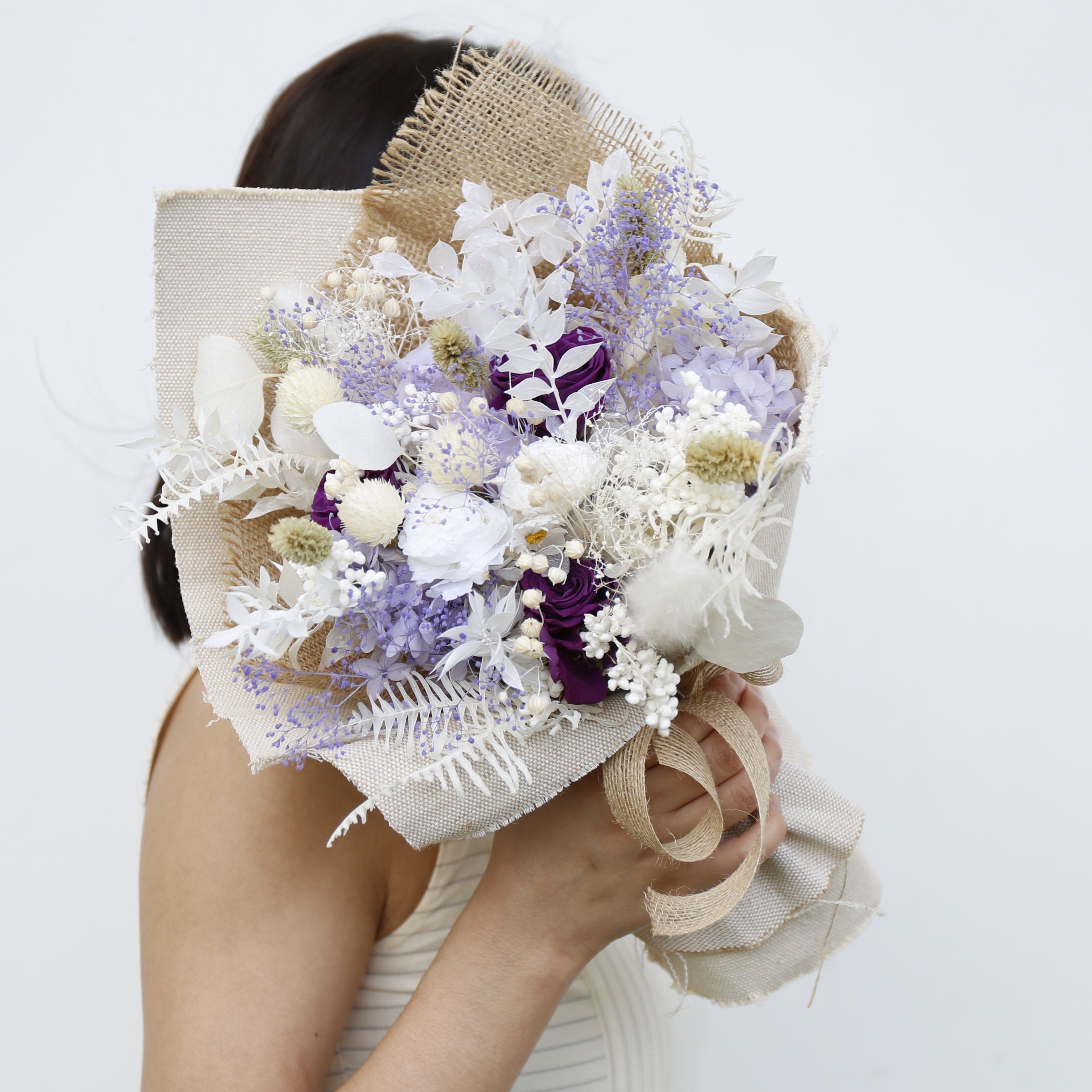 永生花束花送花生日礼物新娘手捧花领证婚纱照拍照高级真花家居花