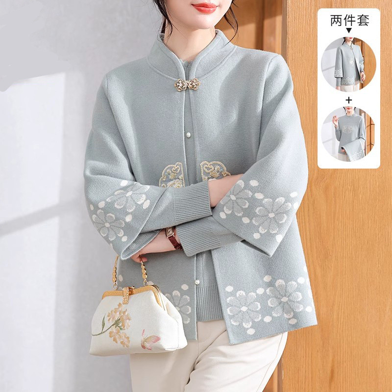 妈妈秋冬加绒毛衣0005