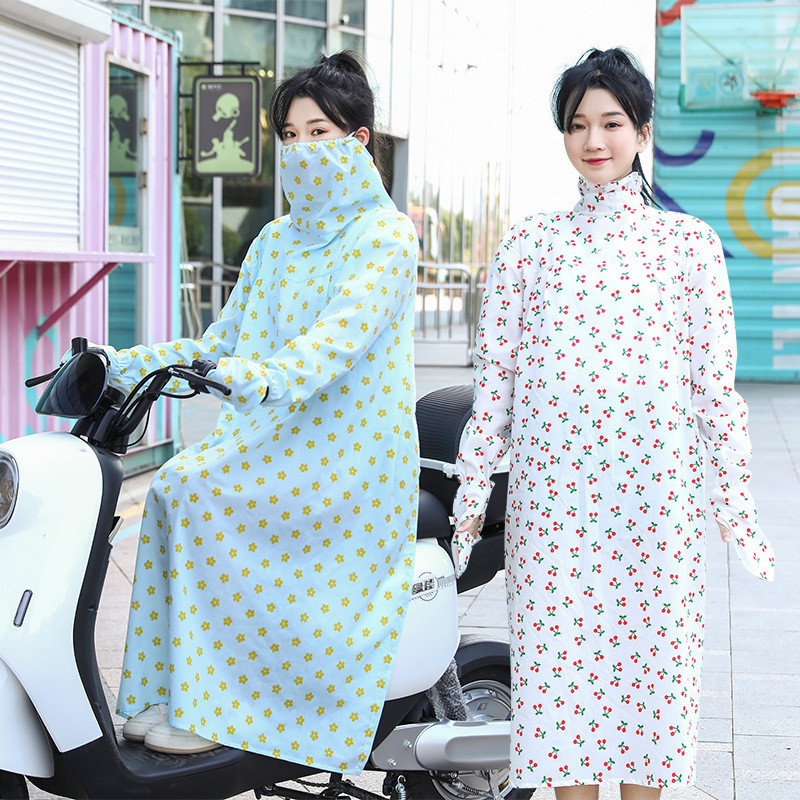 冬季加厚电动车挡风衣