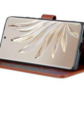 翻盖保护套适用荣耀70PRO+手机壳翻盖华为HPB一AN00皮夹荣耀HPB-AN00外壳6.78英寸por男士HPB-ANOO新款荣耀7o