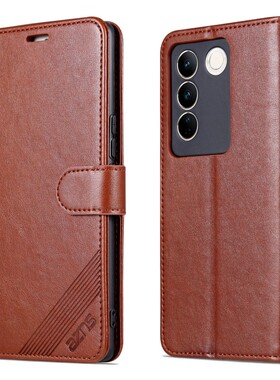 翻盖保护套适用VIVOV27e手机壳6.62英寸VIVOV2237翻盖外壳皮夹viov防摔Ⅴivo钢化膜vivi潮女wiwo磁扣V1VO新款