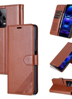 翻盖保护套适用 红米NOTE12PRO5G手机壳翻盖红米NOTE12PRO 5G6.67英寸小米22101316C外壳皮夹NOTO新款POR钱包