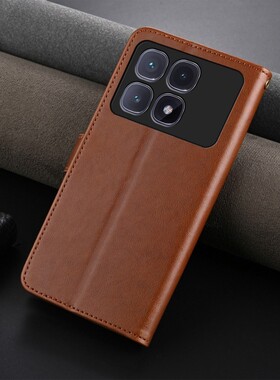 翻盖保护套适用小米2407FRK8EC手机壳皮夹红米K70至尊版外壳翻盖6.67英寸REDMI钱包款红米K70ULTRA软壳膜全包