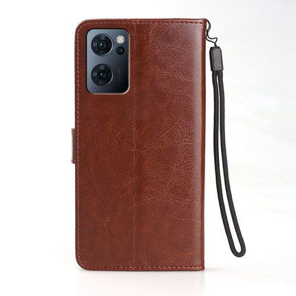 适用RENO7 5G手机壳翻盖式oppoPFJM10保护套6.43英寸oppoRENO7外壳皮夹ooppRONO7膜oppoppoPFJT10左右开0pp0r