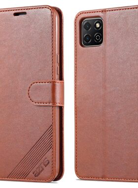 翻盖保护套适用荣耀Play5手机壳翻盖荣耀HJC-AN90外壳皮夹华为HJC一AN906.53英寸ply5磁扣piay5男士payl5全包