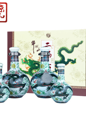牛栏山二锅头 53度珍品30（青龙）500ml*2瓶+125ml*2瓶礼盒装