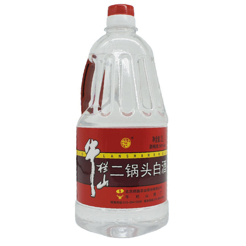 牛栏山56度二锅头白酒2L清香型